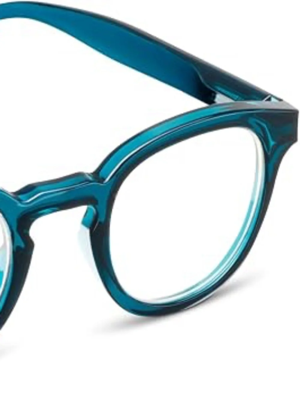 New Teal Round Peepers‎ Blue Light Filtering Readers +1.50